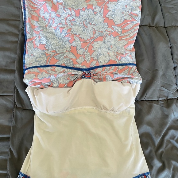 Lands End Tankini Top Size 8 Shelf Bra Padded Underwire - Picture 5 of 8